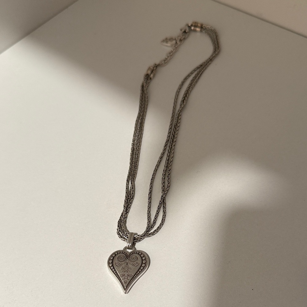 Brighton Silver Heart Pendant Necklace